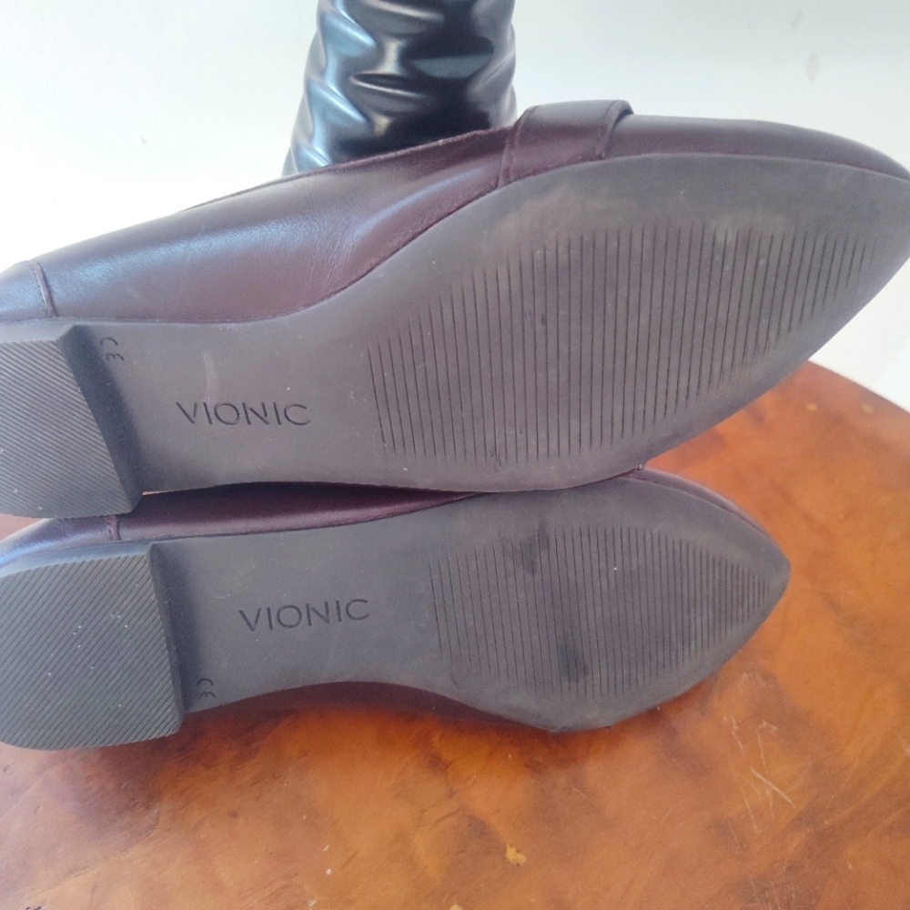 Vionic Savannah Dark Brown Pointed Toe Penny Loaf… - image 5